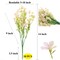 Myosotis Artificial Flowers Bulk Plastic Faux Bouquets Floral Greenery Stems Mothers Day Gift, 10pcs